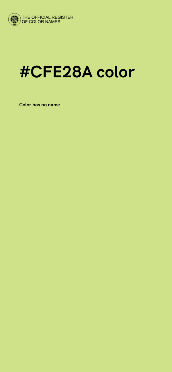 #CFE28A color image