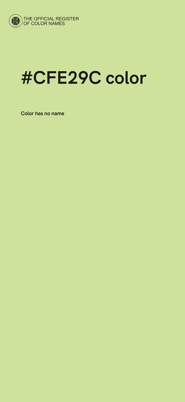 #CFE29C color image