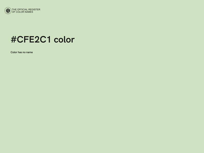 #CFE2C1 color image