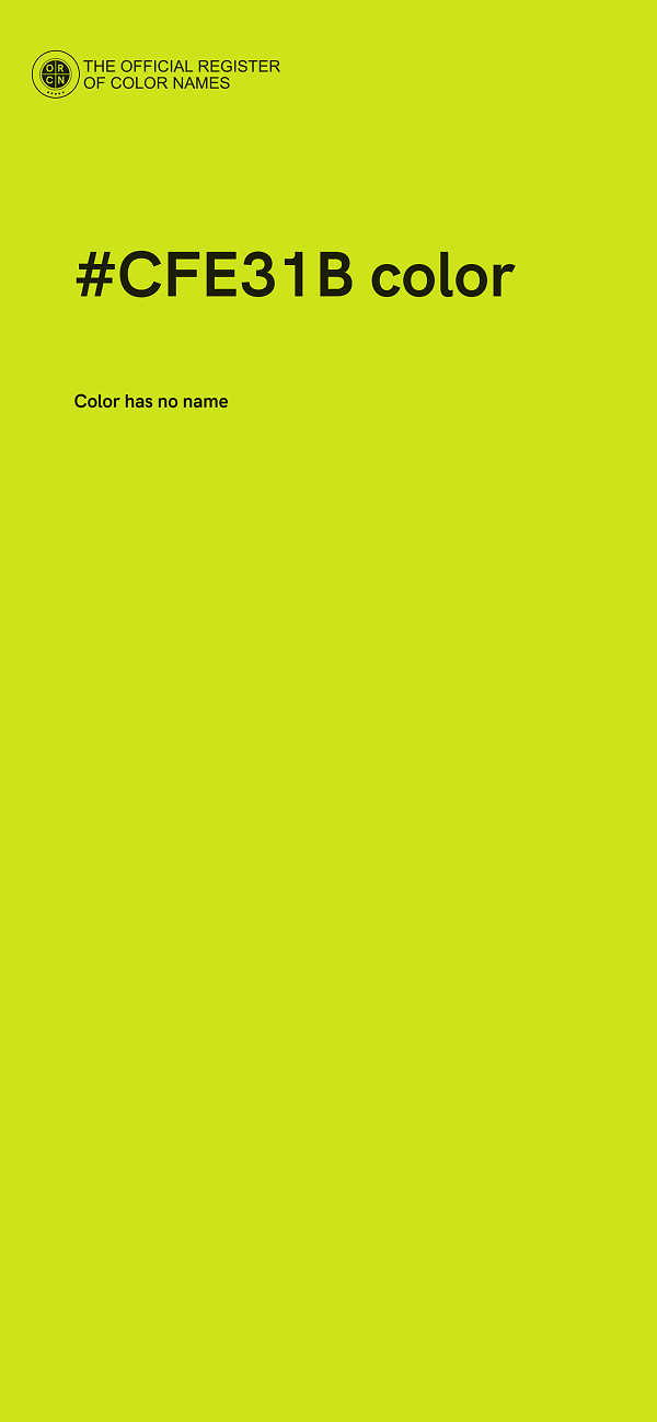 #CFE31B color image