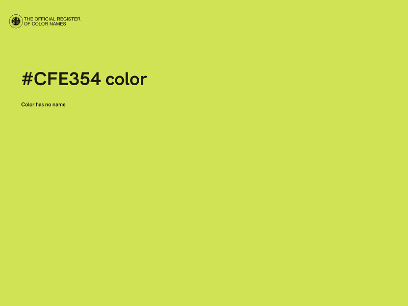 #CFE354 color image
