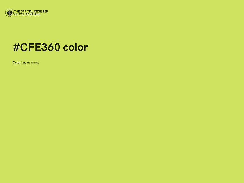 #CFE360 color image