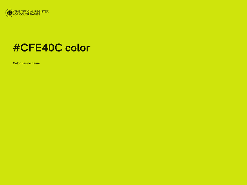 #CFE40C color image