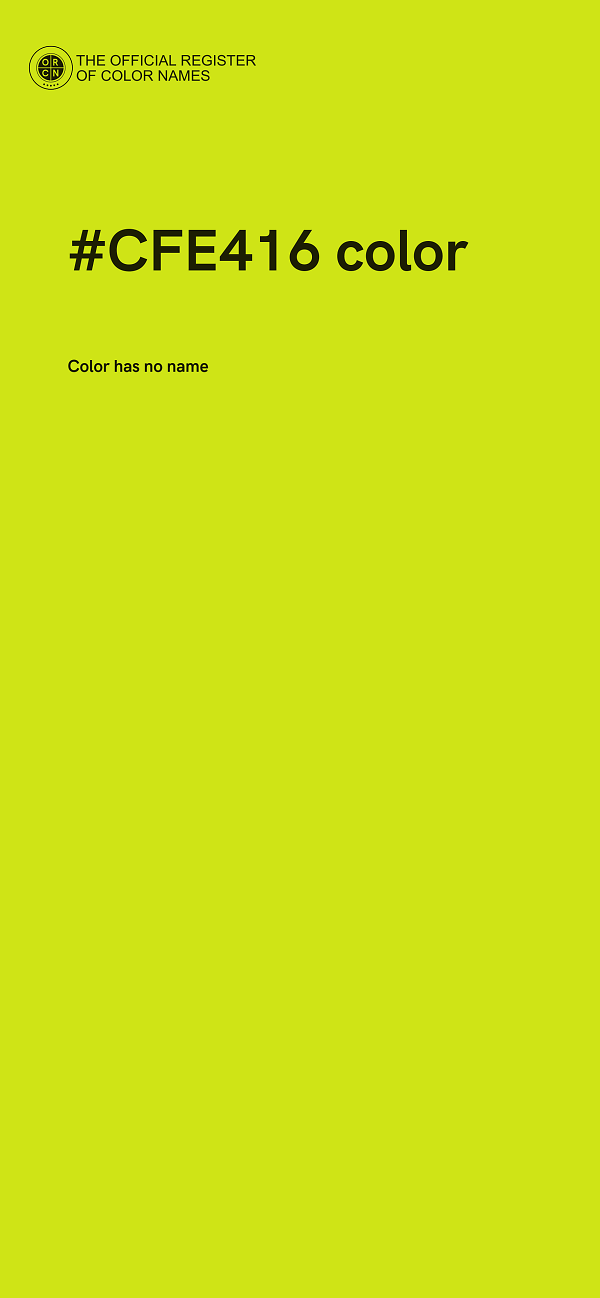 #CFE416 color image