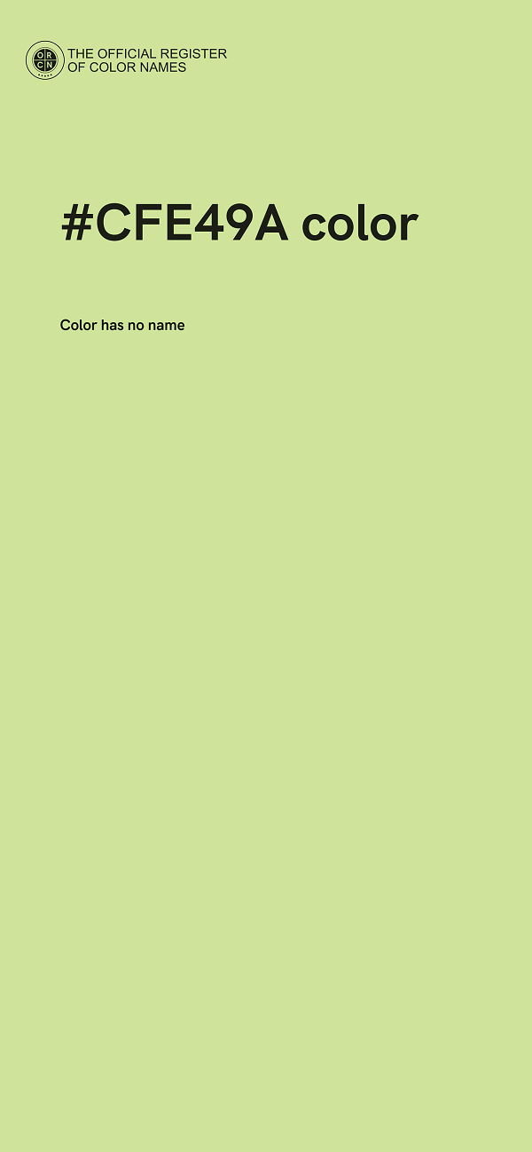 #CFE49A color image