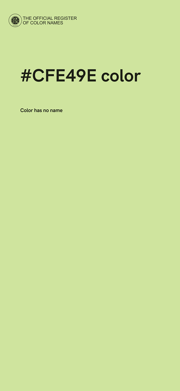 #CFE49E color image