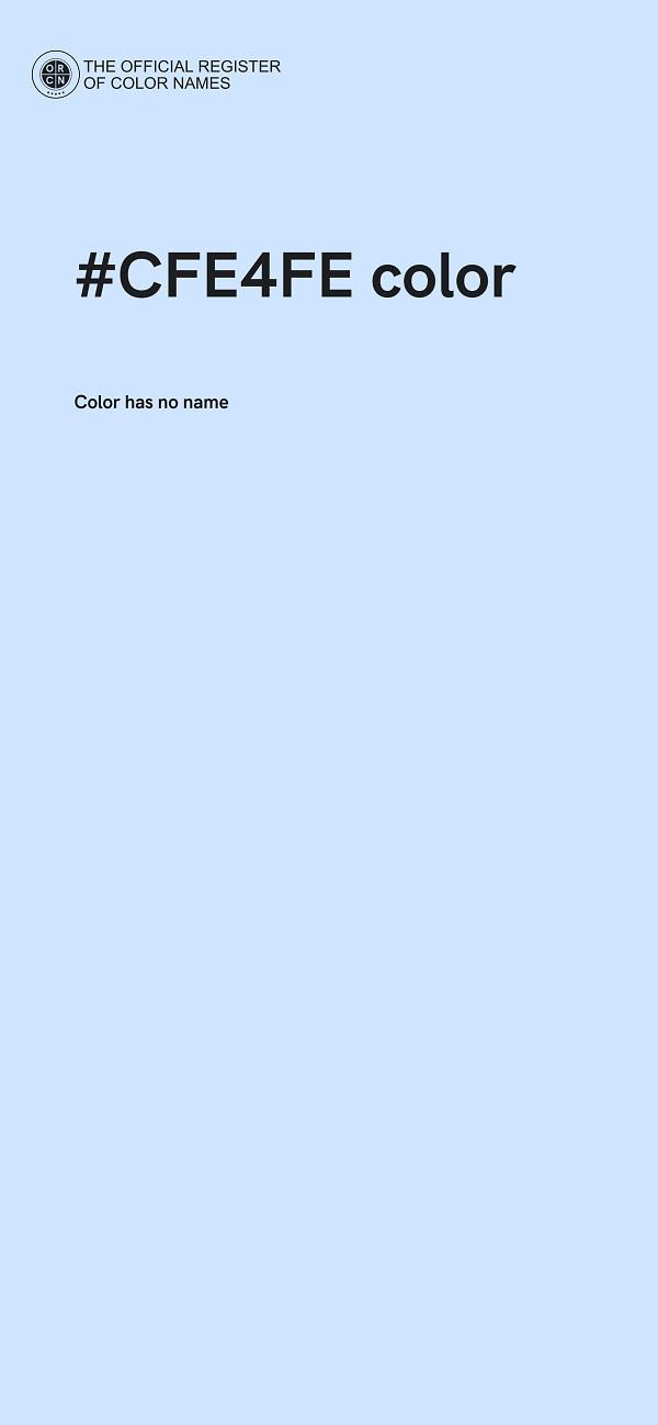 #CFE4FE color image