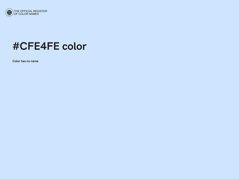 #CFE4FE color image