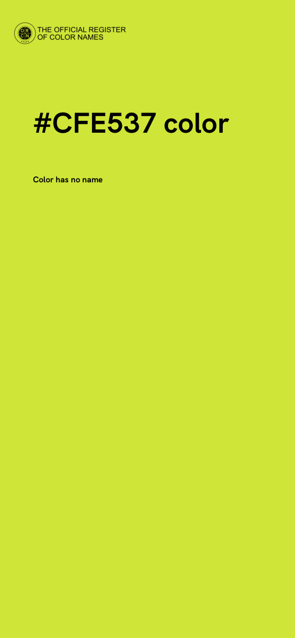 #CFE537 color image
