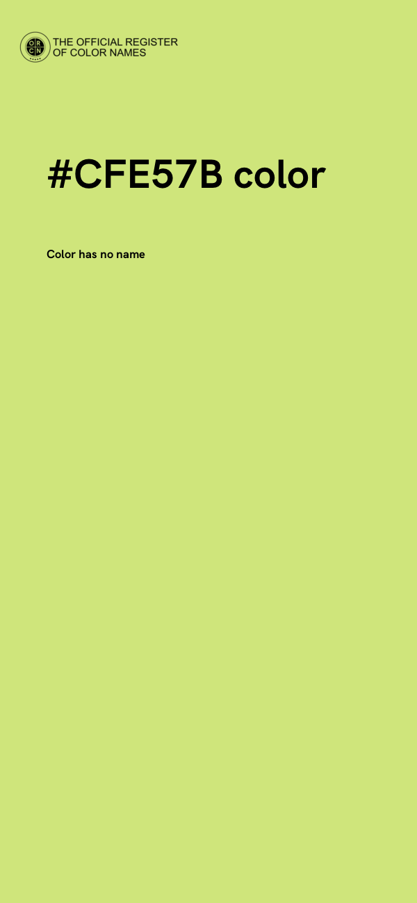 #CFE57B color image