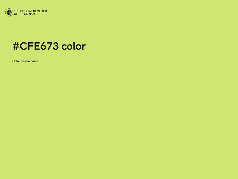 #CFE673 color image