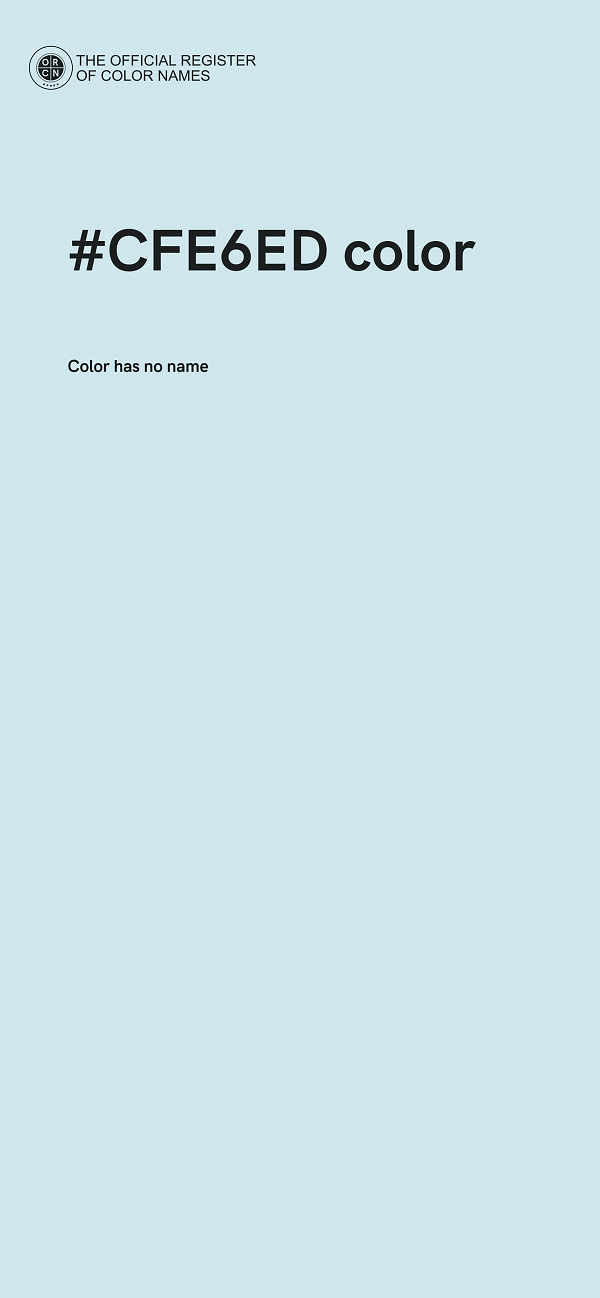#CFE6ED color image
