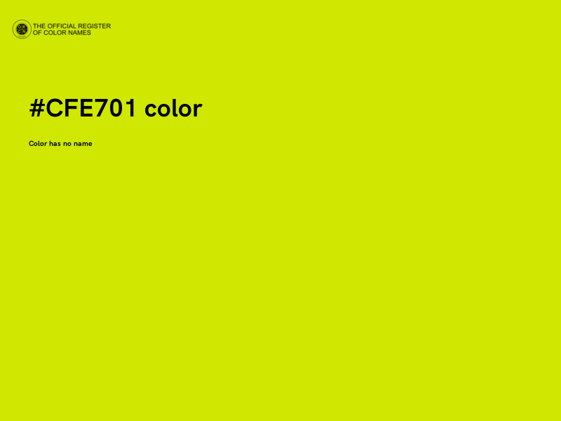 #CFE701 color image