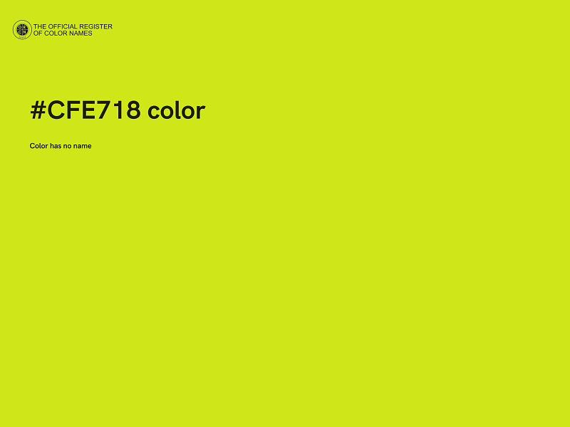 #CFE718 color image