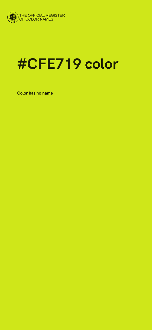#CFE719 color image