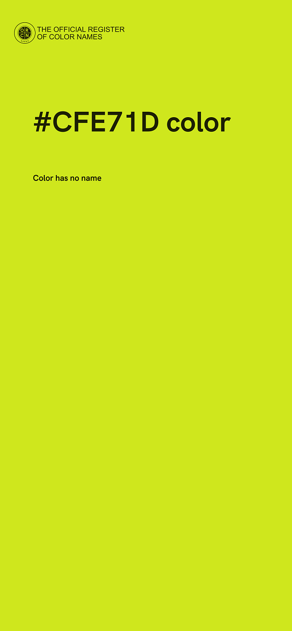 #CFE71D color image