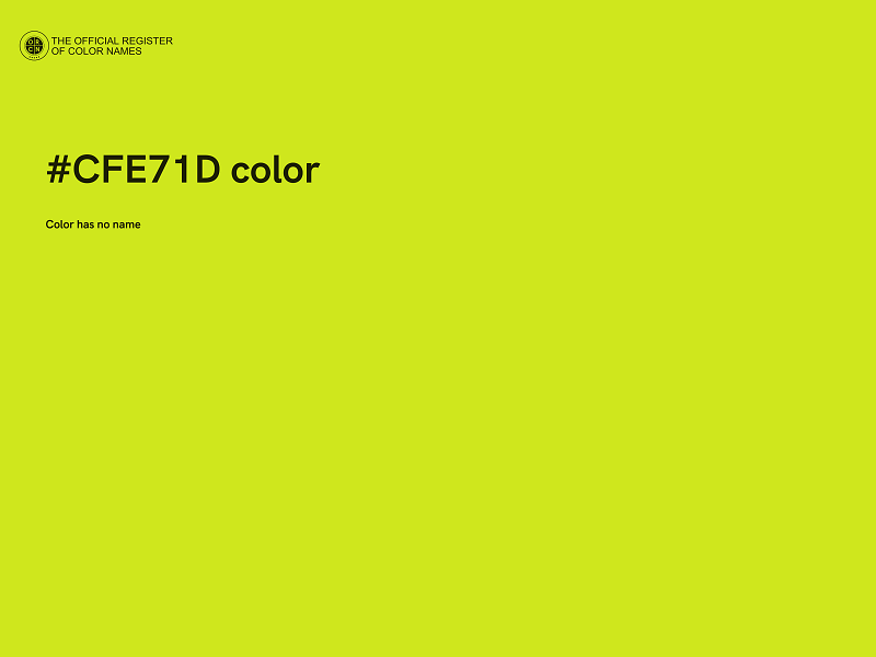 #CFE71D color image