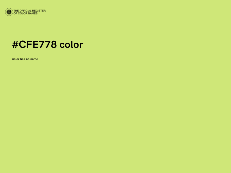 #CFE778 color image