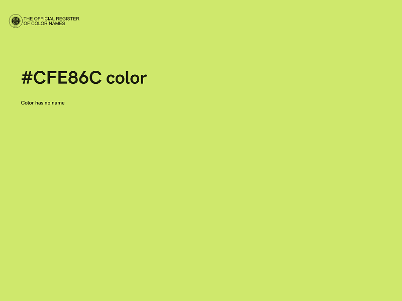 #CFE86C color image