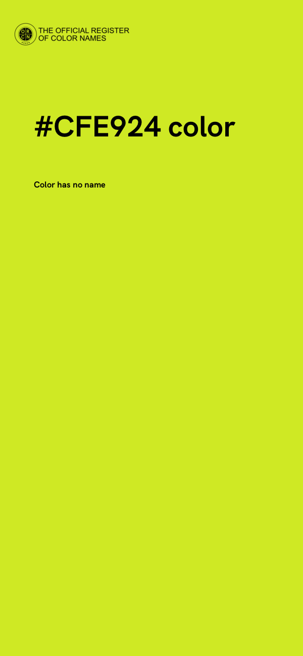 #CFE924 color image