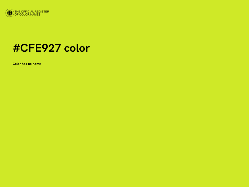 #CFE927 color image