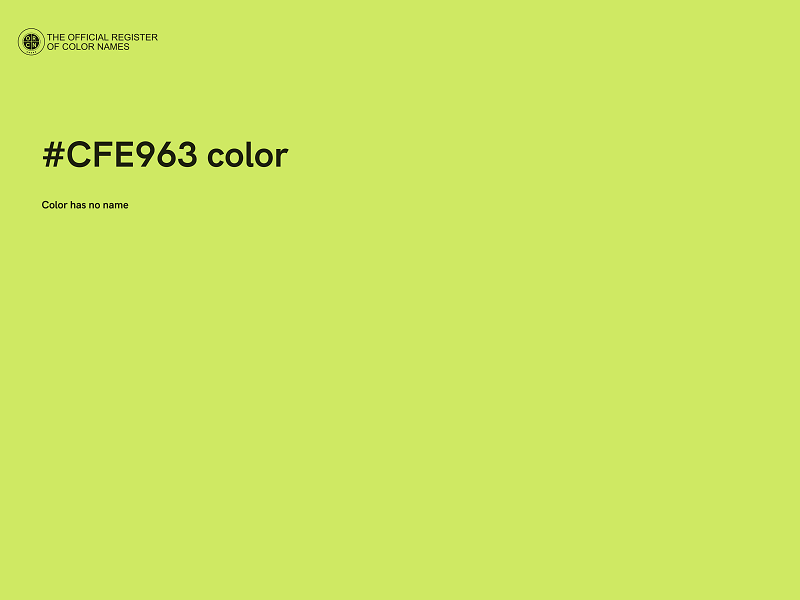 #CFE963 color image