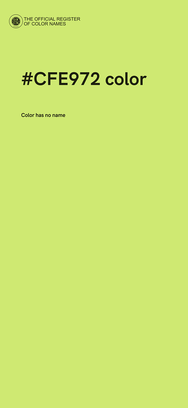 #CFE972 color image