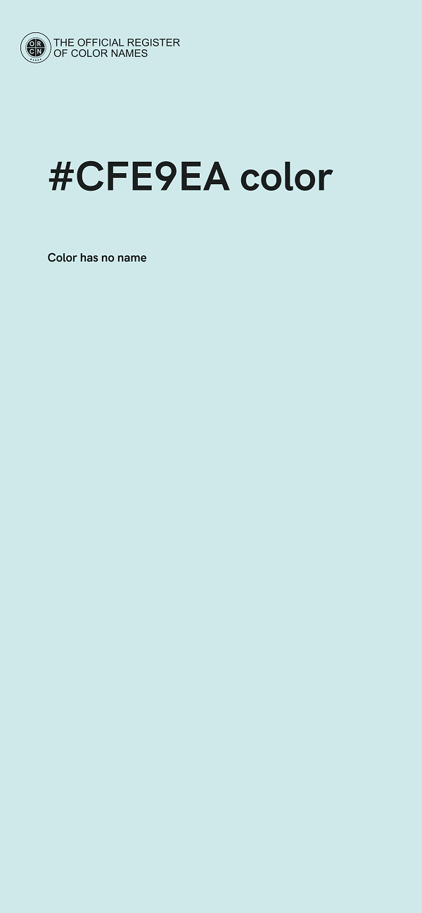 #CFE9EA color image