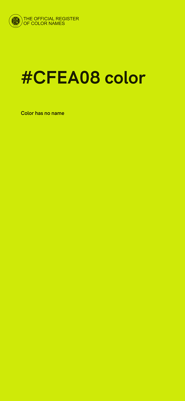 #CFEA08 color image
