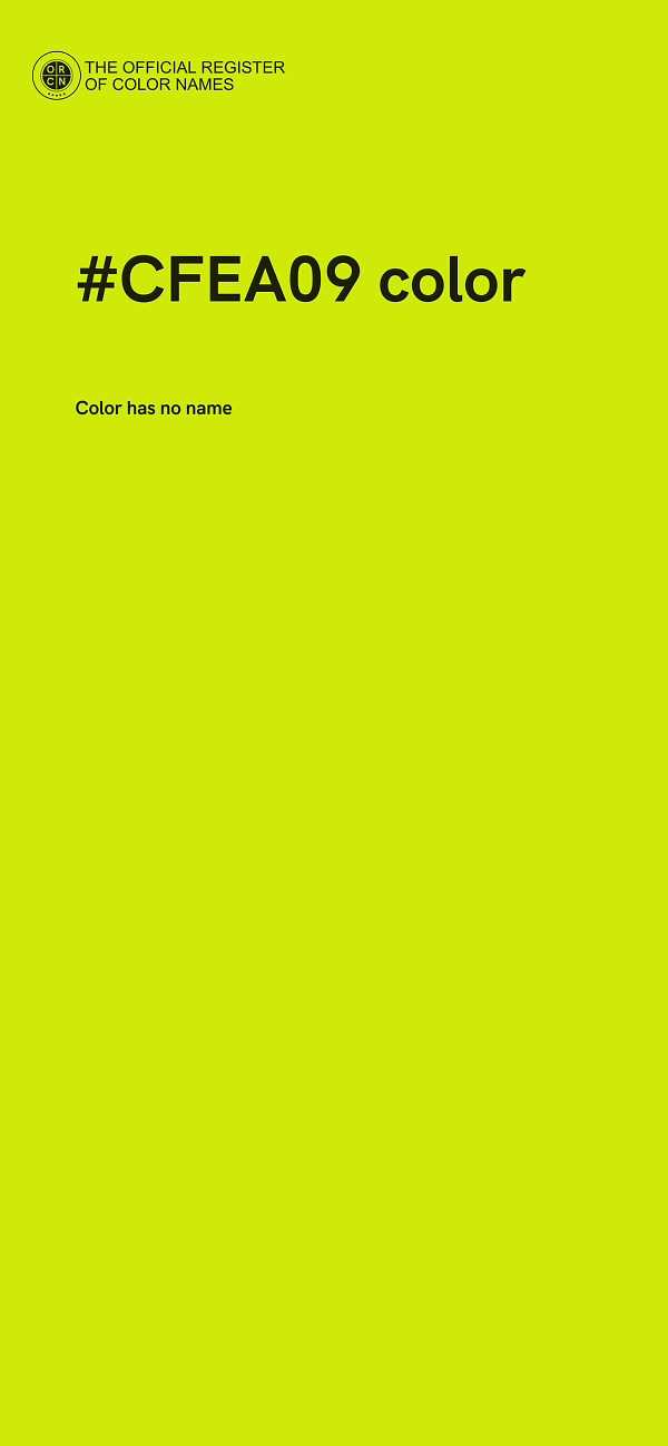 #CFEA09 color image
