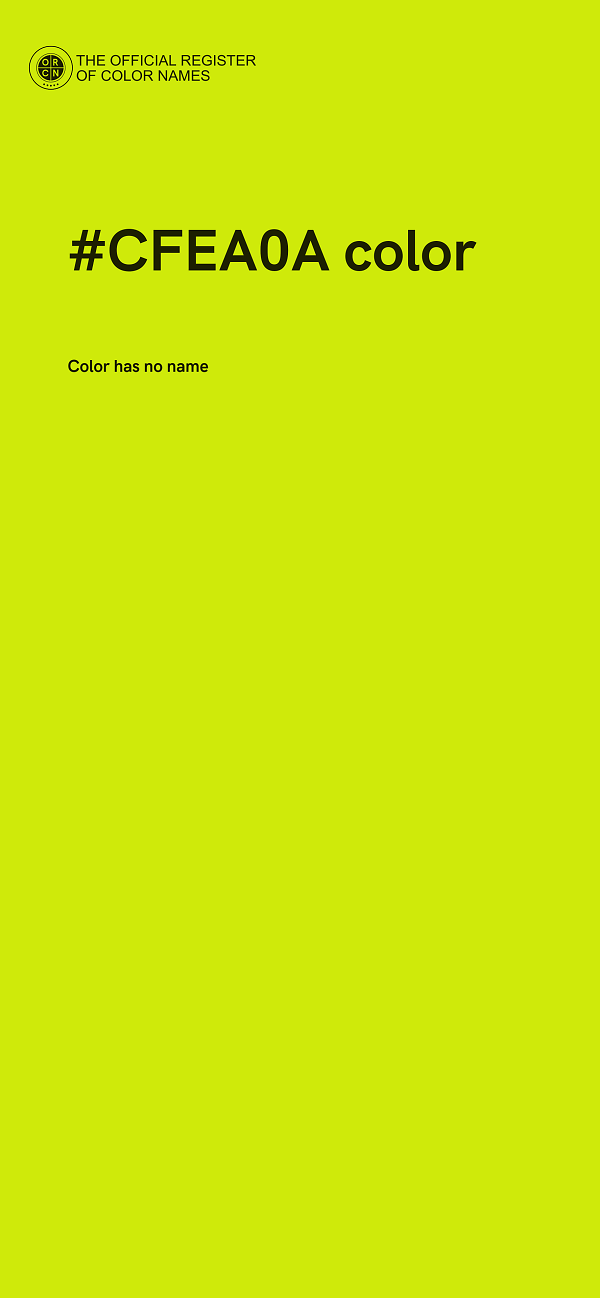 #CFEA0A color image