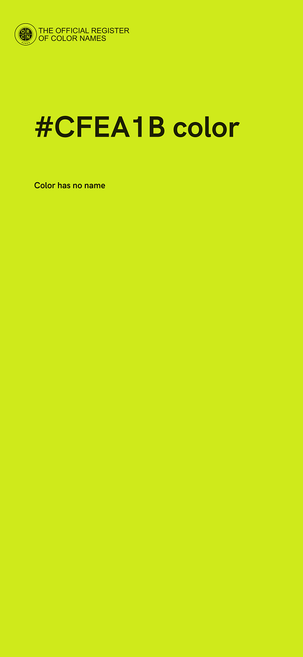 #CFEA1B color image