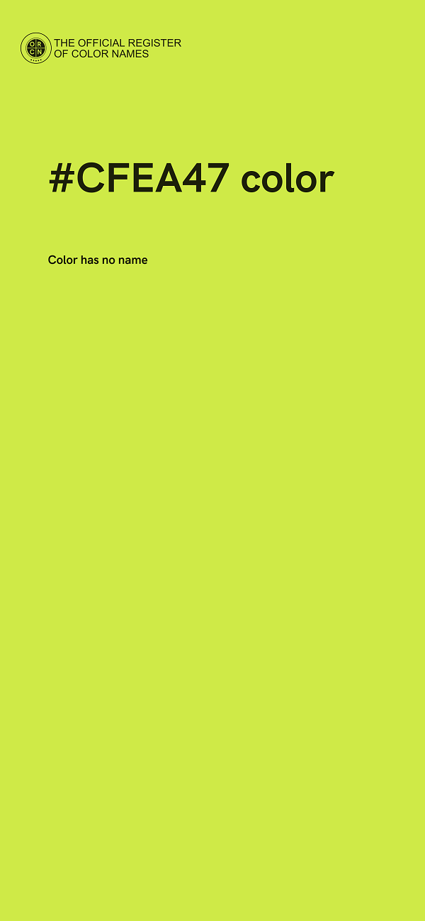 #CFEA47 color image