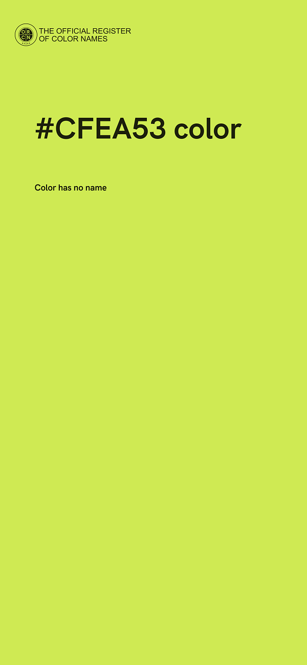 #CFEA53 color image