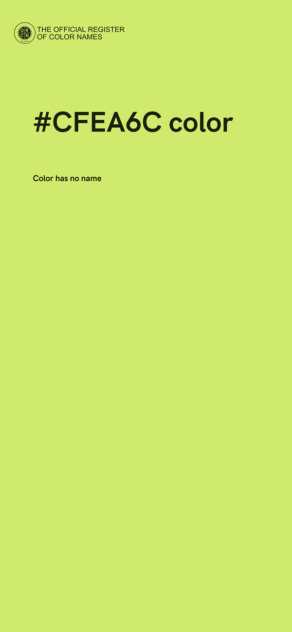 #CFEA6C color image
