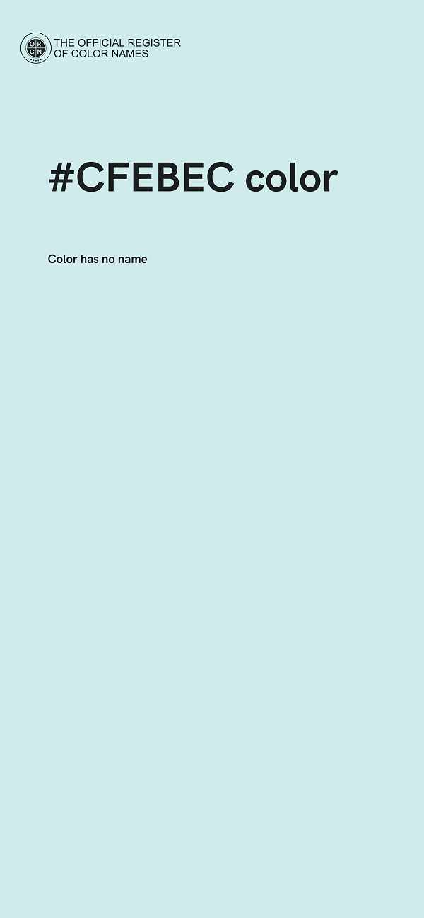#CFEBEC color image