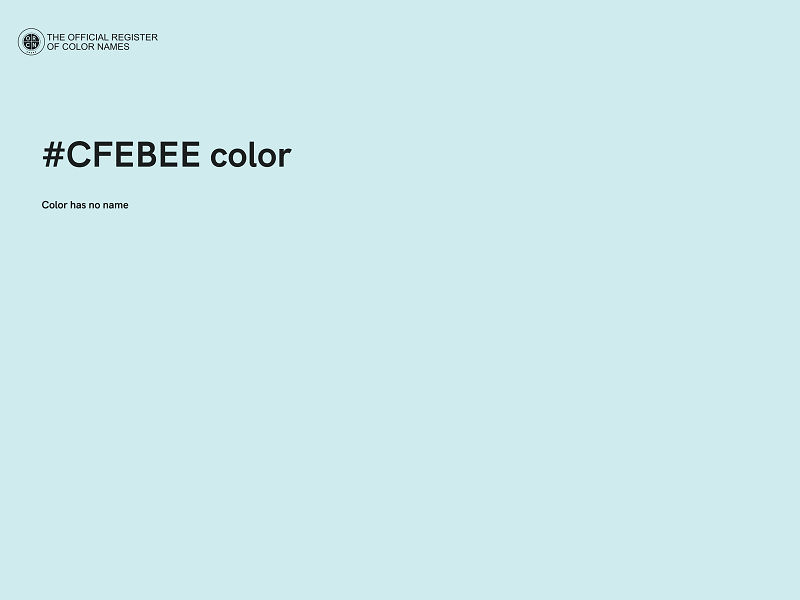 #CFEBEE color image