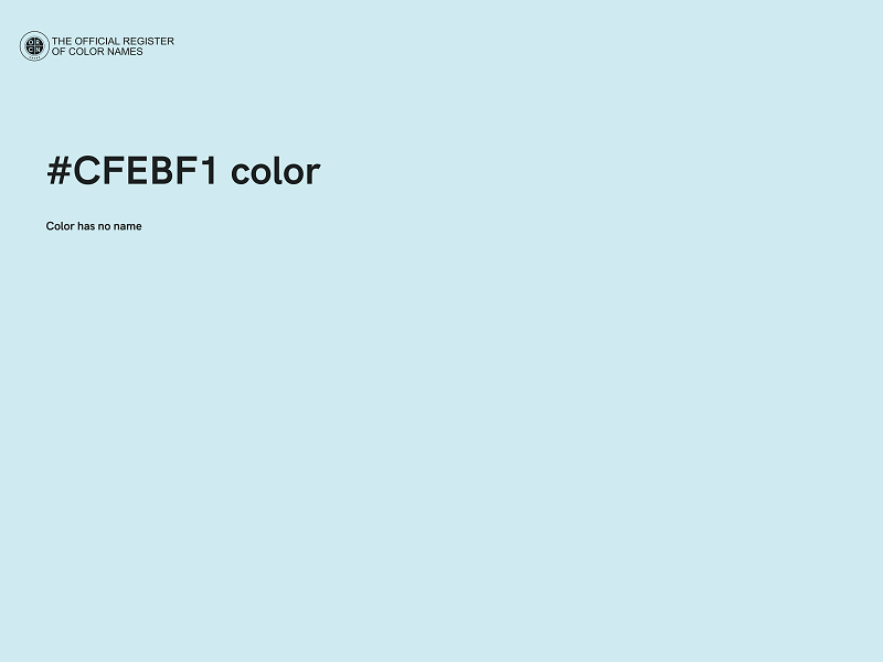 #CFEBF1 color image