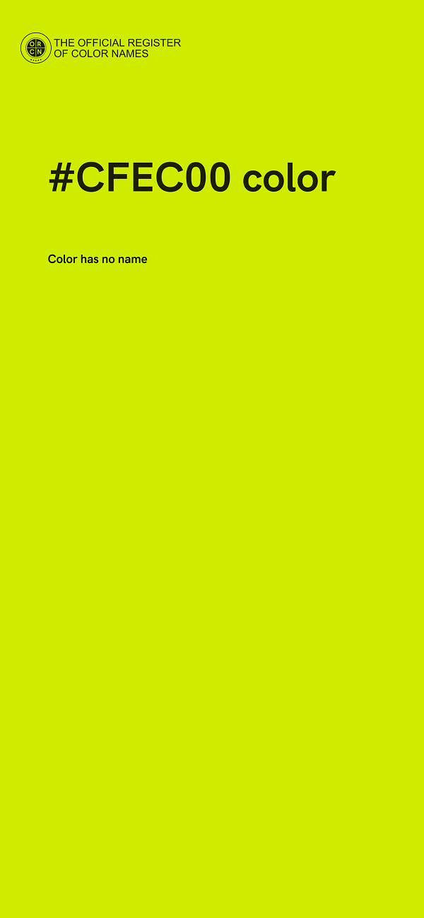 #CFEC00 color image