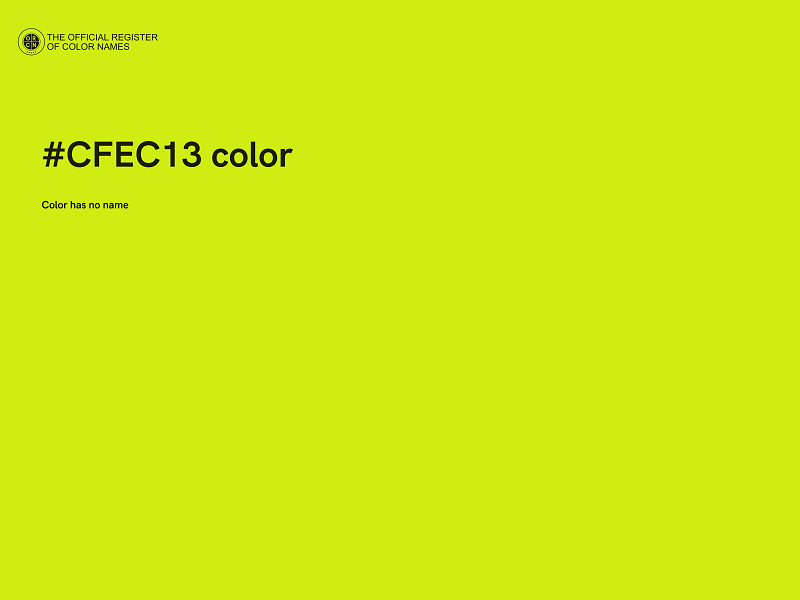 #CFEC13 color image