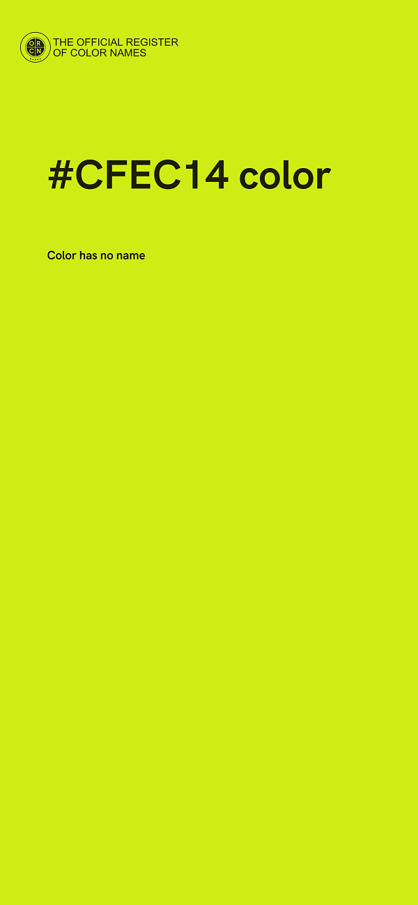#CFEC14 color image