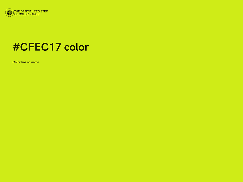 #CFEC17 color image