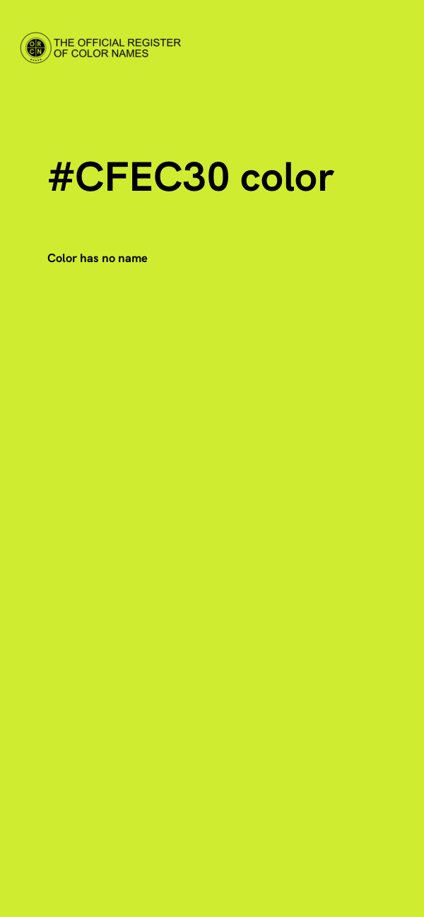 #CFEC30 color image