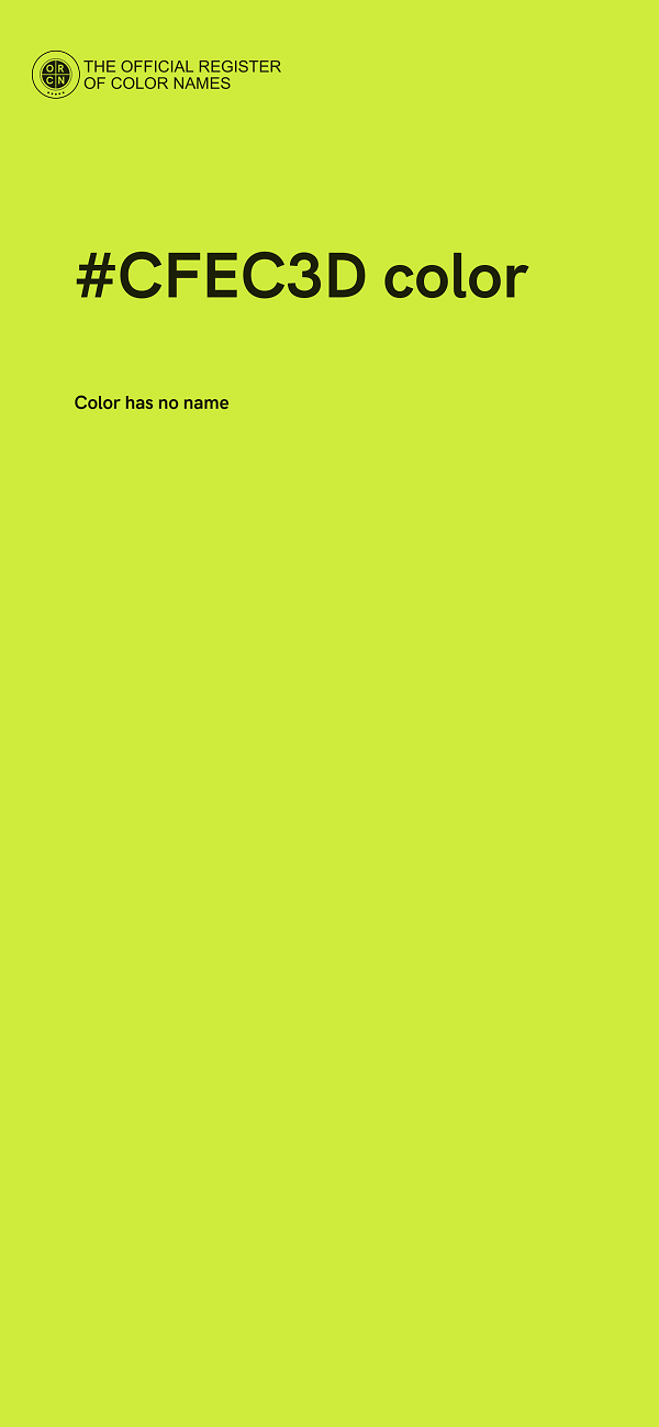 #CFEC3D color image