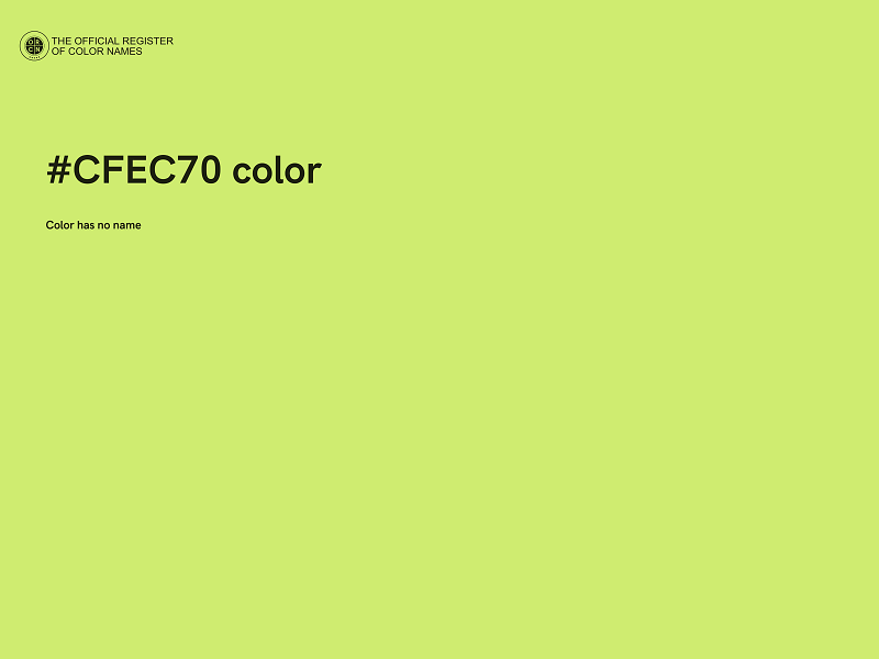 #CFEC70 color image