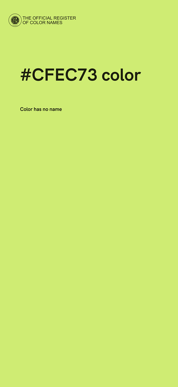 #CFEC73 color image