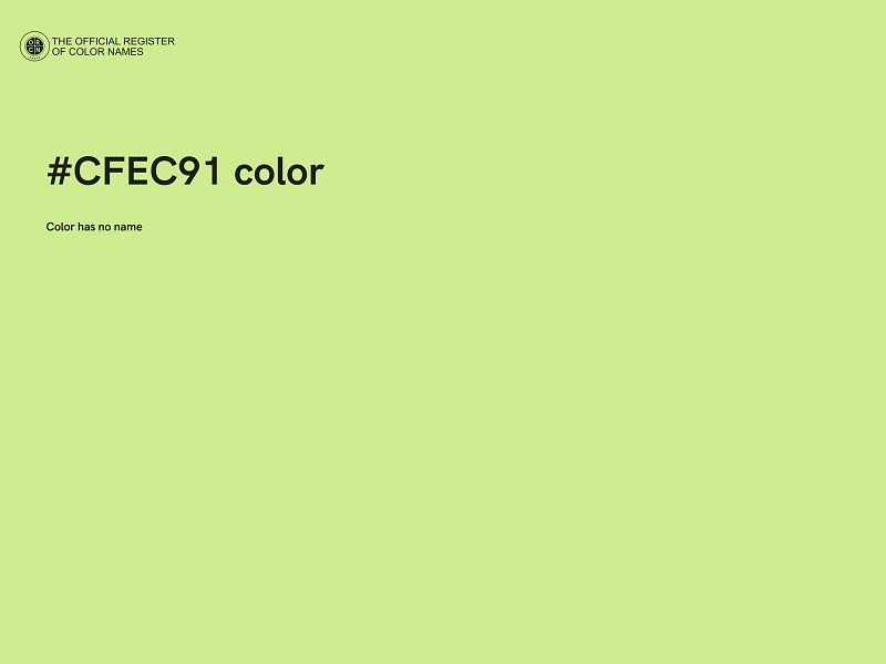 #CFEC91 color image