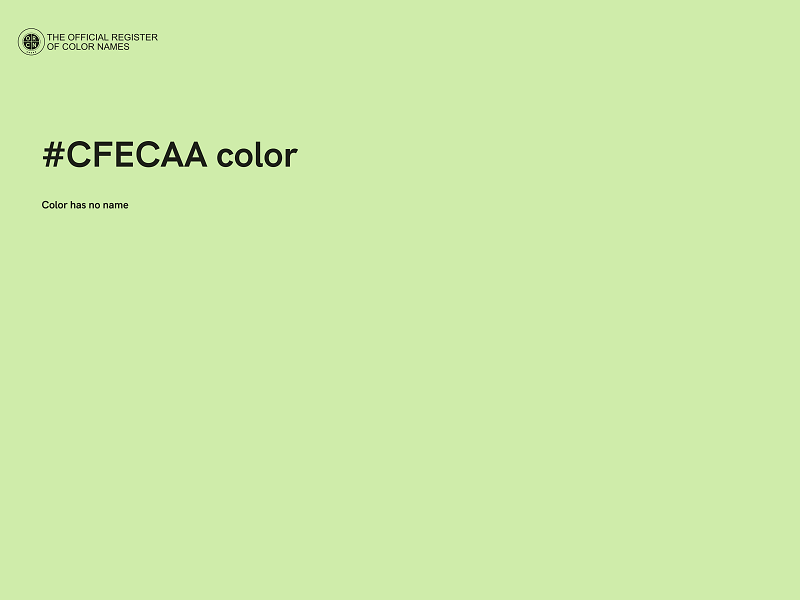 #CFECAA color image