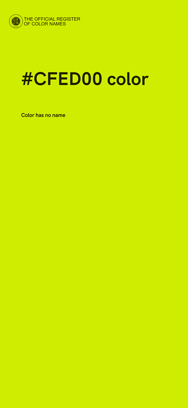 #CFED00 color image