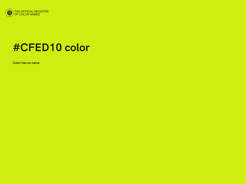 #CFED10 color image